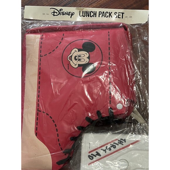 90s Mickey Mouse Lunch Set - Dead Stock - Selandia Red Mickey Shoe - Picture 5 of 5